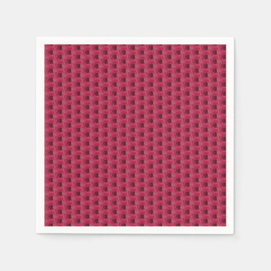 Serviette En Papier Roses magenta (Devant)