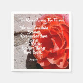 Serviette en papier Roses parmi les épines (Devant)