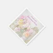 Serviette En Papier Roses romantiques à la retraite de Jars (Coin)