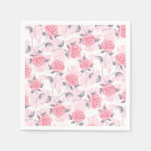 Serviette En Papier Roses roses (Devant)