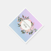 Serviette En Papier Roses roses roses (Coin)