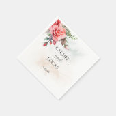 Serviette En Papier Roses roses roses roses romantiques (Coin)