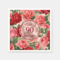 Roses rouges roses vintages 90 et Fabuleux anniver