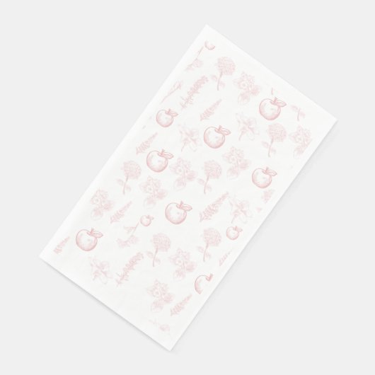 Serviette En Papier Rosh Hashana Toile rose Naples (Coin)