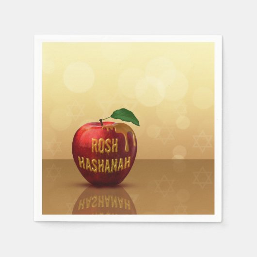 Serviette En Papier Rosh Hashanah Juif Nouvel An Honey Apple (Devant)