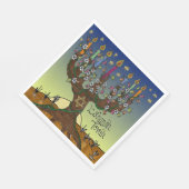 Serviette En Papier Rosh Hashanah L'Shanah Tovah Arbre À Vie Napkins (Coin)