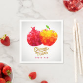 Serviette En Papier Rosh Hashanah Napkins grenade Shana Tova (En situation)