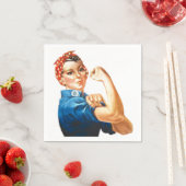 Serviette En Papier Rosie the Riveter (En situation)