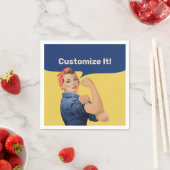 Serviette En Papier Rosie the Riveter (En situation)