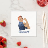 Serviette En Papier Rosie the Riveter (En situation)
