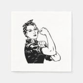 Serviette En Papier Rosie the Riveter (Devant)