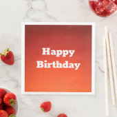Serviette En Papier Rosty Orange Joyeux Papier d'Anniversaire serviett (En situation)