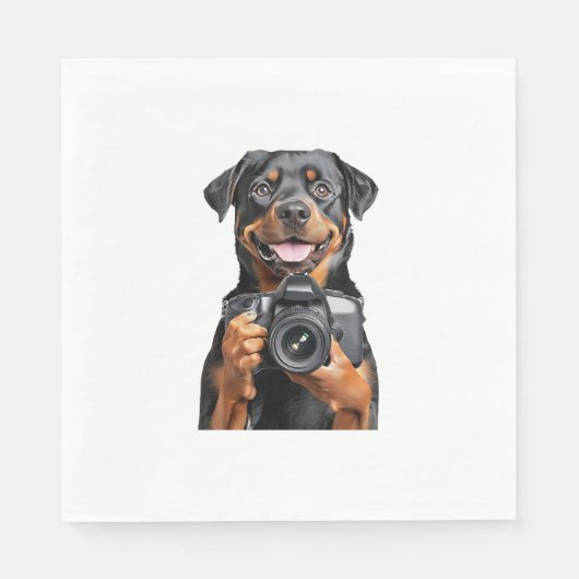 Serviette En Papier Rottweiler   (Devant)