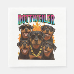 Serviette En Papier Rottweiler