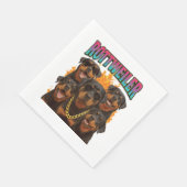 Serviette En Papier Rottweiler (Coin)