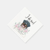 Serviette En Papier Rottweiler Chien Mariage Cocktail Napkins (Coin)