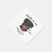 Serviette En Papier Rottweiler Cocktail Napkin (Coin)
