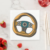 Serviette En Papier Roue de direction (En situation)