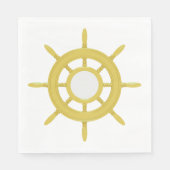 Serviette En Papier Roue des navires (Devant)