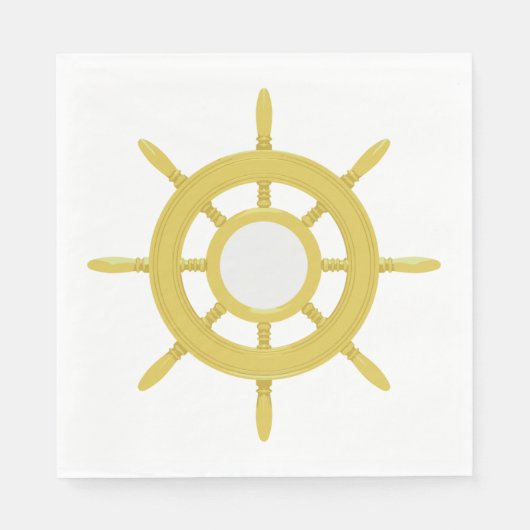 Serviette En Papier Roue des navires (Devant)