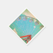 Serviette En Papier Roue Retro Circus Ferris - Papier (Coin)