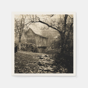 Serviette En Papier Roue Vintage