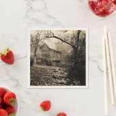 Serviette En Papier Roue Vintage (En situation)