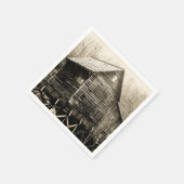 Serviette En Papier Roue vintage (Coin)