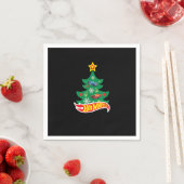 Serviette En Papier Roues chaudes - Roues chaudes Arbre de Noël (En situation)