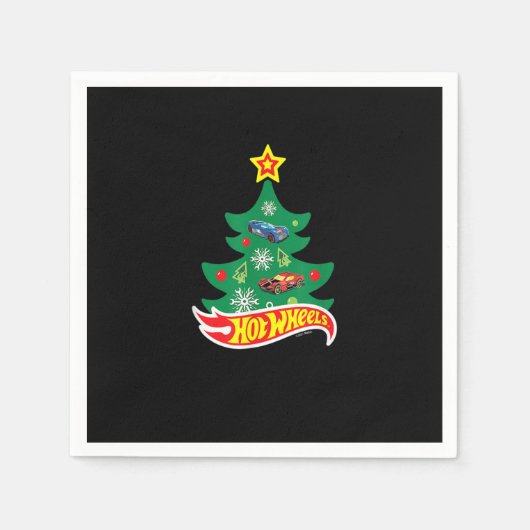 Serviette En Papier Roues chaudes - Roues chaudes Arbre de Noël (Devant)