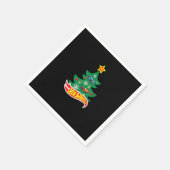 Serviette En Papier Roues chaudes - Roues chaudes Arbre de Noël (Coin)
