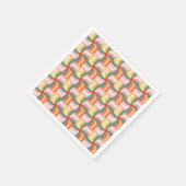 Serviette En Papier Roues géométriques Abstraites colorées (Coin)