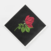 Serviette En Papier Rouge (Coin)