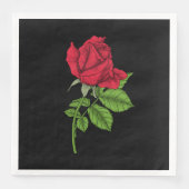 Serviette En Papier Rouge (Devant)