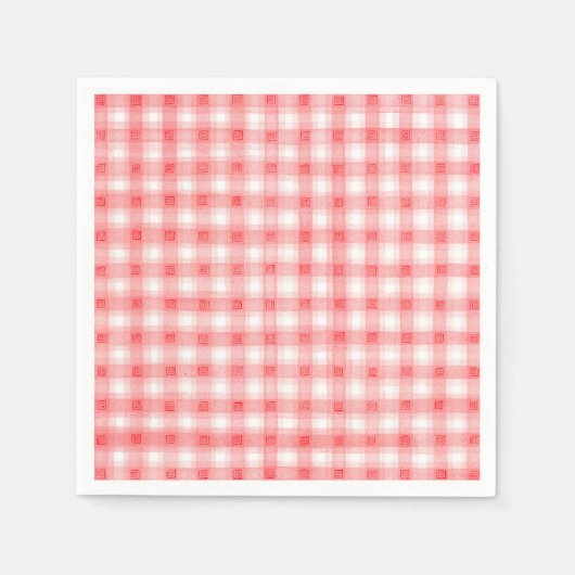 Serviette En Papier Rouge (Devant)