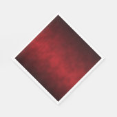 Serviette En Papier Rouge Artsy Gothique Ombre (Coin)