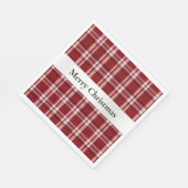 Serviette En Papier Rouge blanc (Coin)