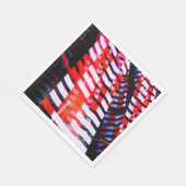 Serviette En Papier Rouge blanc et bleu (Coin)