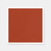 Serviette En Papier Rouge brûlé - (couleur solide) (Devant)