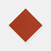 Serviette En Papier Rouge brûlé - (couleur solide) (Coin)