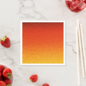 Serviette En Papier Rouge Burnt Orange to Gold Ombre CrackMotif (En situation)