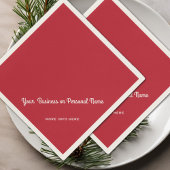 Serviette En Papier rouge cardinal uni
