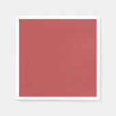 Serviette En Papier Rouge chaud (Devant)