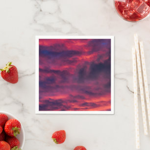 Serviette En Papier rouge d'août