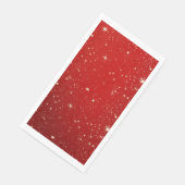 Serviette En Papier Rouge de fête (Coin)