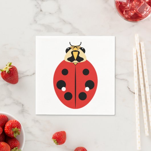 Serviette En Papier Rouge dendroctale (En situation)