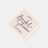 Serviette En Papier Rouge écriture moderne Shower de mariage écrit à l (Coin)