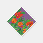 Serviette En Papier Rouge et pourpre (Coin)