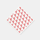 Serviette En Papier Rouge Homard Cuisine Côtière Plage Océan Moderne A (Coin)