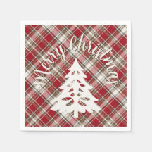 Rouge, Mocha & Plaid à la crème - Joyeux Noël + Ar